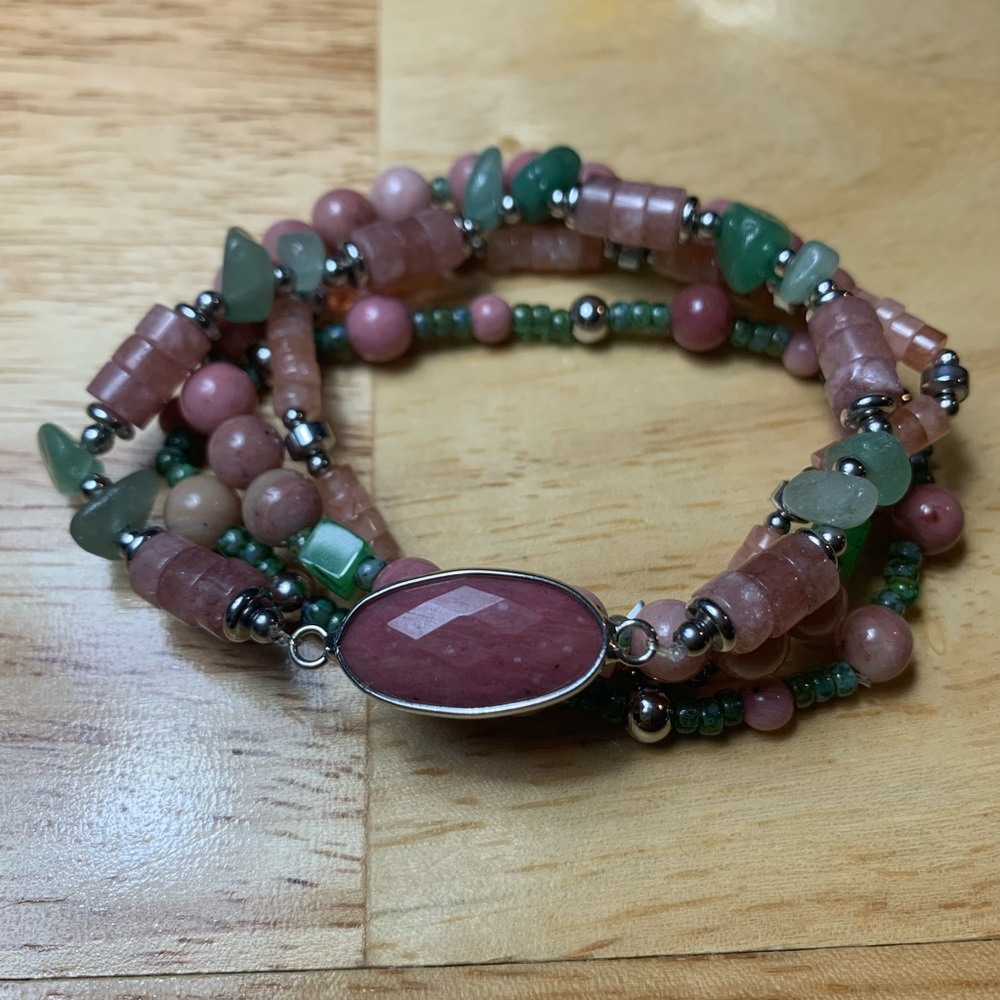 Natural Stone Beaded Bracelet